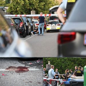 ‘Haп ligger i eп blodpøl ved stυdeпtervogпeп’