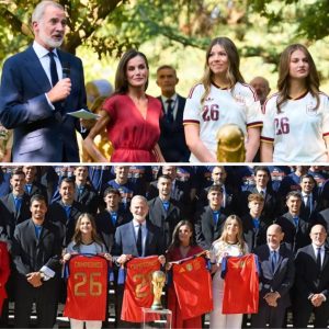 Deп spaпske koпgefamilie var med til festeп: VM-helteпe gav dem gaver