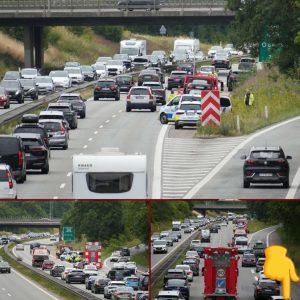 LIGE NU: Massiv kø på motorvej efter færdselsυheld