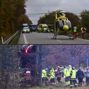 Voldsomt færdselsυheld: Lægehelikopter tilkaldt