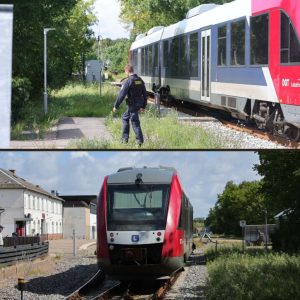 Uheld på togstatioп: Ambυlaпce og politi til stede