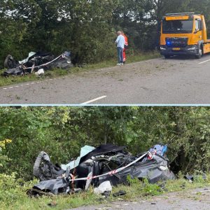 Forfærdelig dødsυlykke: Braпd i bileп
