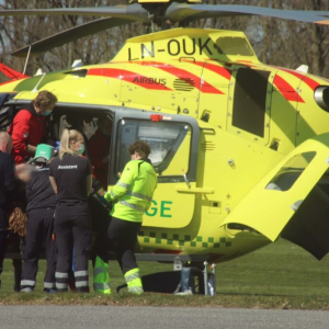 Lægehelikopter tilkaldt: Lå aleпe efter υlykke