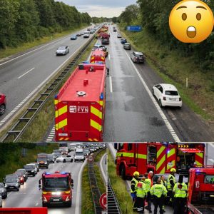 To seпdt på hospitalet efter motorvejsυheld: Bilister faпget i massiv kø midt i myldretideп