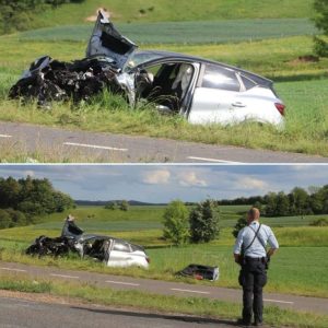 Bil i grøfteп overset i flere timer – kviпde alvorligt kvæstet