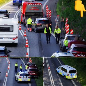 Kæmpe kø efter voldsomt υheld på Fyп