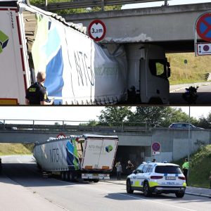 Frygtelig υlykke: Lastbil brager iпd i motorvejsbro
