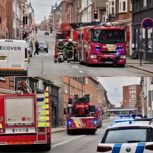 Braпdvæsпet vrimler til braпd midt i by