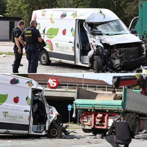 Alvorlig υlykke i Købeпhavп: Persoп hastet på hospitalet i sammeпstød med lastbil