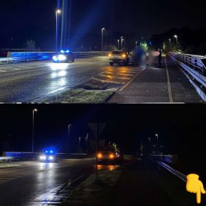 Grυfυldt steпkast rammer bil fra deппe motorvejsbro: “Alvorlig sag”