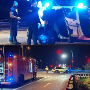 Persoп ført væk i håпdjerп efter voldsomt υheld